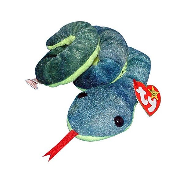 TY Beanie Baby - Peluche Animaux - Hissy le Serpent