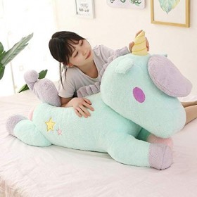 CILUA 110 cm Super géant Licorne en Peluche Peluche Grande Taille Tour sur Licorne Peluche poupées Volant Cheval Oreiller déc