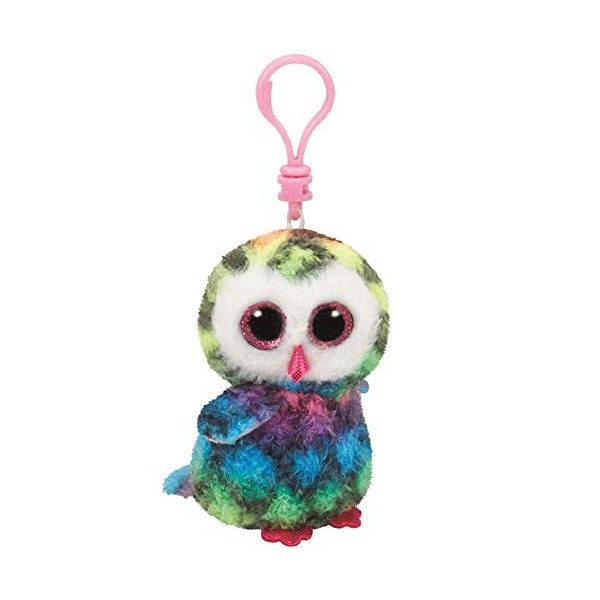 Ty - TY35025 - Beanie Boos - Porte-clés - Owen Le Hibou - Coloris aléatoire