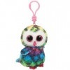 Ty - TY35025 - Beanie Boos - Porte-clés - Owen Le Hibou - Coloris aléatoire