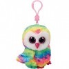 Ty - TY35025 - Beanie Boos - Porte-clés - Owen Le Hibou - Coloris aléatoire