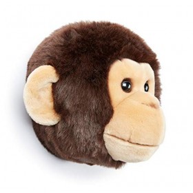 Bibib & co Trophée Peluche Tete de Singe Wild and Soft