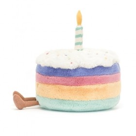 Jellycat Amuseable Rainbow Birthday Cake