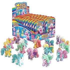 CRAZE Magic PONYS - Figurines de Poney avec Tatouages Magiques & Accessoires, Collection complète avec 20 Figurines sur Un Pr