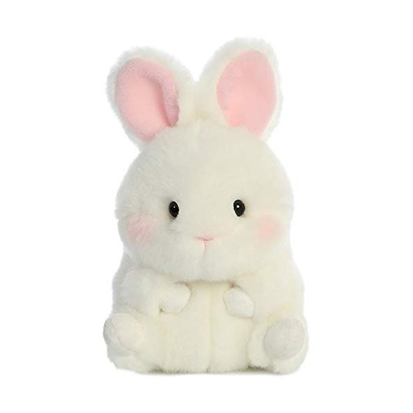 Aurora Plush 5" Rolly Pets: Chickadee Chick, Snowy White Bunny, and Creamy Tan Bunny