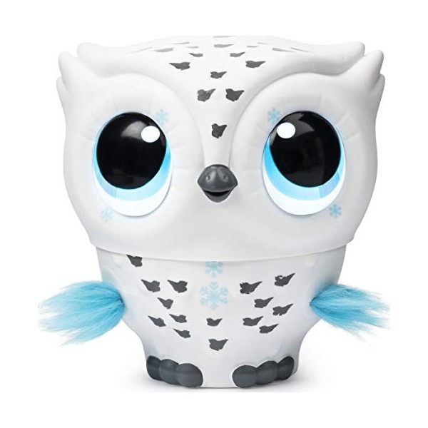 Owleez, Jouet Bébé Hibou Volant Interactif avec Effets Sonores et Lumineux Blanc , À partir de 6 Ans, Multicolore