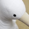 La Pelucherie - Peluche Doudou Cigogne 40 cm - Blanc - Peluches Artisanales - Cousues Main - Marque Française