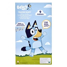 Bluey - Peluche parlante Bluey de 33 cm, interactive Chante avec Bluey, 9 phrases différentes