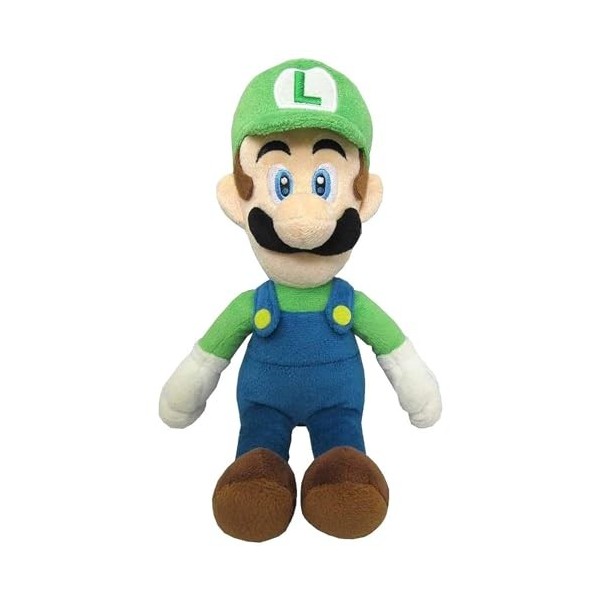 Super Mario- Luigi Peluche Sanei sous Licence Officielle, AC02, Multicolore