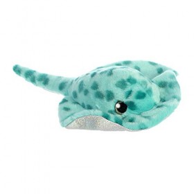 Aurora, 61027, Sparkle Tales, Atlantis la Raie 18 cm/ 17", Peluche, Aqua Bleu