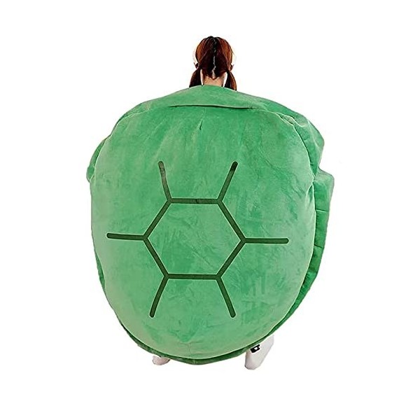 Samnuerly Oreiller en Peluche Tortue Carapace De Tortue à Porter Costume danimal en Peluche Doux Lesté,Oreiller en Peluche G