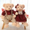 NOpinz Mignon Couple Ours en Peluche poupée en Peluche Enfants Enfants Filles Anniversaire Cadeaux de Mariage Cadeaux de Noël