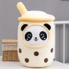 NOpinz Kawaii Bubble Tea Jouet en Peluche Nourriture Lait thé Panda poupée Bande dessinée Tasse à thé Oreiller Enfants Jouets