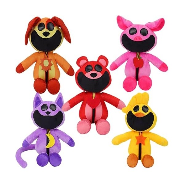 ECLAYA Jouets en Peluche Sourire Critters Figure, 11,8 Pouces Mignon Dogday CatNap PickyPiggy Bubba Bubbaphant Cartoon Monste