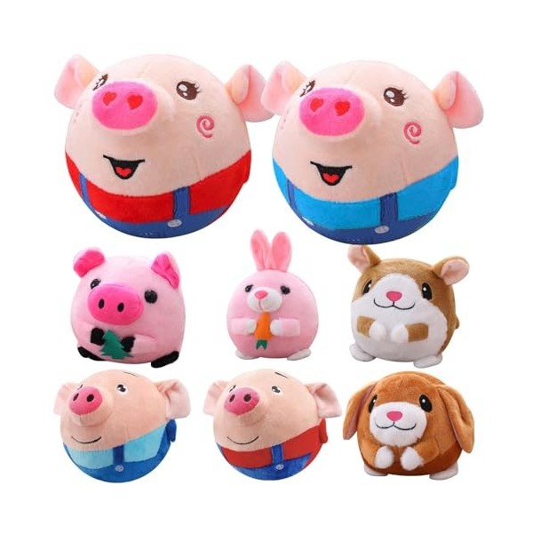 Jouet en Peluche Animal Chantant - Jouet interactif électrique - Chantant poupée de Cochon en Peluche - Jouets de poupée de C