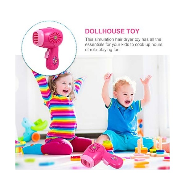 Tomaibaby Ensemble de jeu de simulation de salon de beauté pour filles - Pour maison de poupée, mini-coiffeur, outils de coif