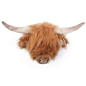 Linnea Peluche trophée Vache Highland Nicolas Collection Basse-Cour