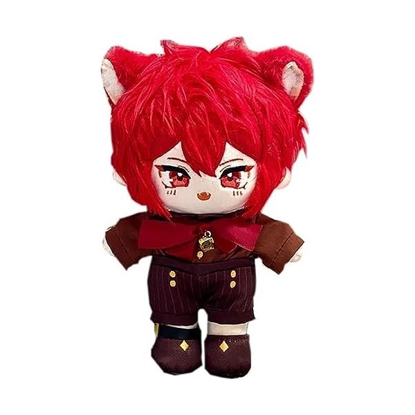 Peluche Jouet Enfant Anime Plush Figure Scaramouche Dress Up Doll avec des vêtements de chat Peluche Doll Toy Plushie Change 