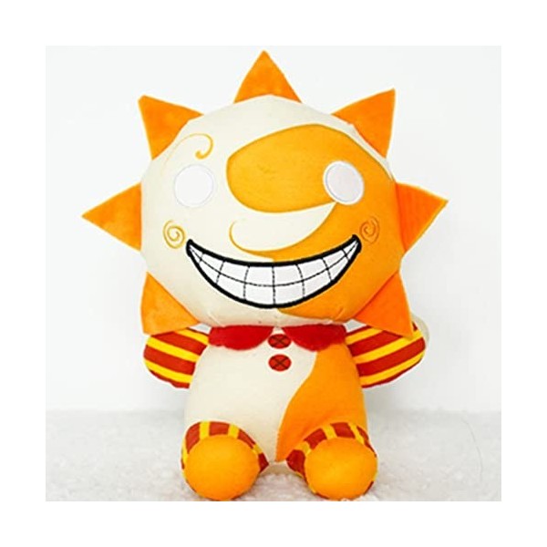 Sundrop Peluche FNAF de 9,8" Sundrop et Moondrop - Motif clown - En peluche - Pour les fans et les enfants soleil 