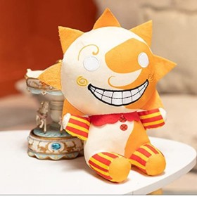 Sundrop Peluche FNAF de 9,8" Sundrop et Moondrop - Motif clown - En peluche - Pour les fans et les enfants soleil 