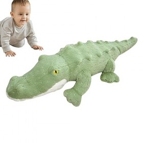 Decorhome Peluche Crocodile Géant - Peluches en Peluche Alligator Vert géant | compagnons Jeu Doux et Douillet pour Les et Le