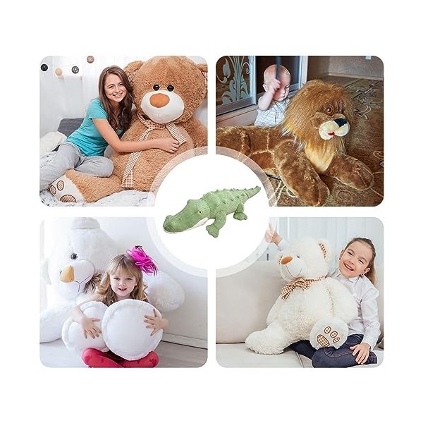 Decorhome Peluche Crocodile Géant - Peluches en Peluche Alligator Vert géant | compagnons Jeu Doux et Douillet pour Les et Le