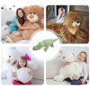 Decorhome Peluche Crocodile Géant - Peluches en Peluche Alligator Vert géant | compagnons Jeu Doux et Douillet pour Les et Le