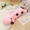 KiLoom Mignonne Girafe Poupée en Peluche Jouet De Couchage Oreiller Fauve Poupée Poupée Long Oreiller Fille Lit Dédié Bande O