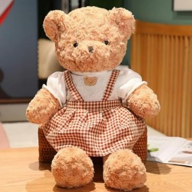 Kawaii Ours en Peluche Poupée Douce en Peluche Animal Habillage Ours en Peluche Jouet Enfants Fille Saint Valentin Saint Vale