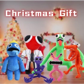 6PSC Rainbow Friends Peluche,Rainbow Friends Plush Stuffed Toy,Popular Toy,Noël Stuffed Toy Cadeau de Poupée en Peluche Anima