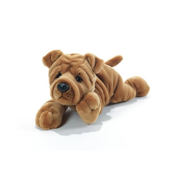 Plush & Company - 05925 - Peluche - Ruga Chien Sharpei Allongé - 40 cm