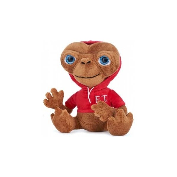 cavernedesjouets Peluche e.t l Extra terrestre avec Capuche Rouge 52 cm - Grand modele - Cadeau pour Fan Film Adulte Enfant -