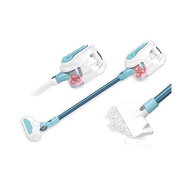 Teorema Giocattoli- Aspirateur 4 en 1, 67998, Bleu Ciel