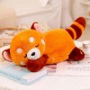 EacTEL Nouveau Super Kawaii Peluche Animal en Peluche Raton Laveur Oreiller Cadeau D’Anniversaire Garçon Cadeau De Noël 90cm 