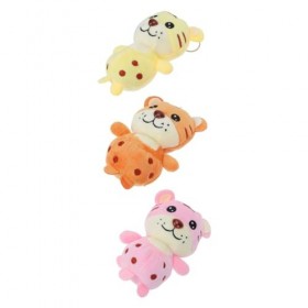ibasenice 12 Pièces Clé en Peluche Tigre Porte-clés Mignon Porte-clés Feng Shui Jouet Figurine Porte-clés du Zodiaque Porte-c