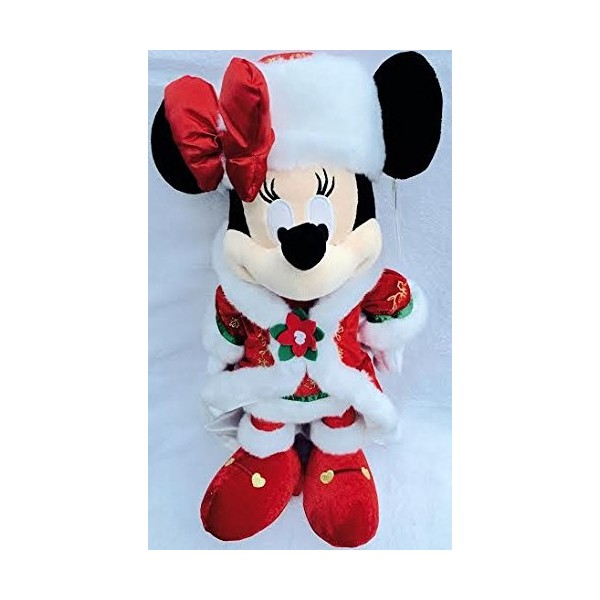Disney Authentique - Noël Minnie Mouse poupée Peluche