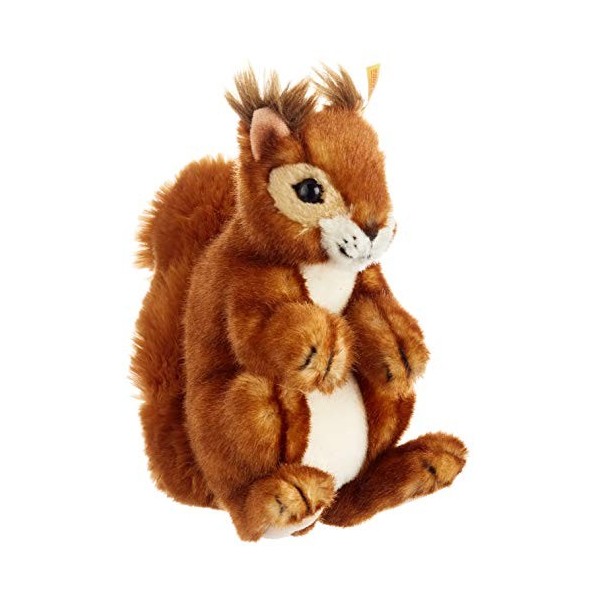 Steiff - 45141 - Peluche - Écureuil Niki - Rouge/Brun