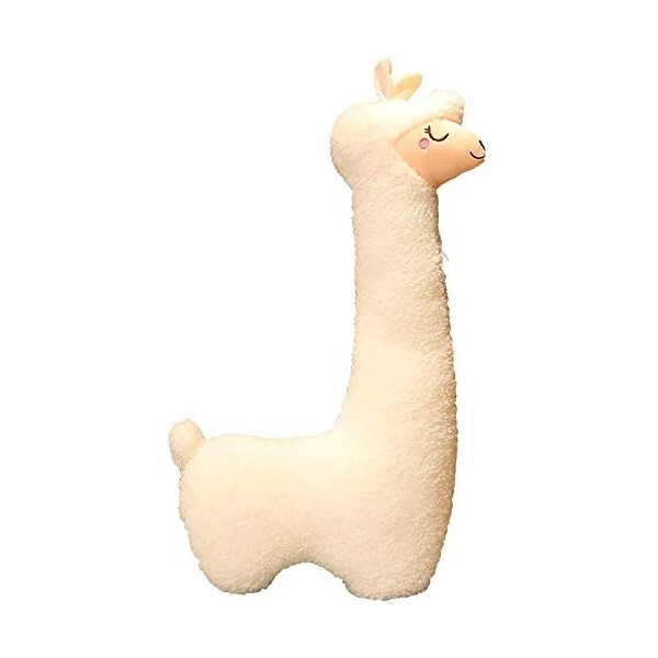 Celawork Peluche en alpaga avec long cou - Peluche douce en alpaga - Joli coussin en alpaga - Coussin de canapé - Poupée remb