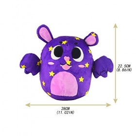 2 Halloween Peluches pour Enfants, Peluche Fantôme et Peluche Chauve Souris Kawaii, Cadeau de Jouet dhalloween pour Enfant, 