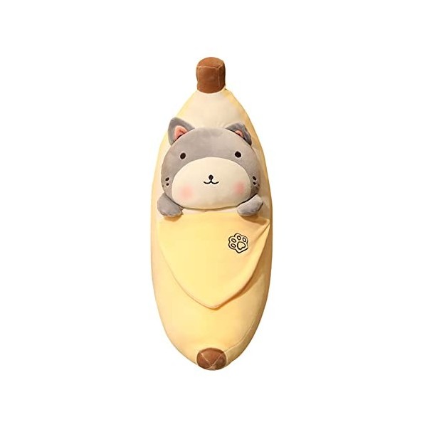 Banane Jouet en Peluche, 1M Oreiller en Forme De Adorable Banane Animal Kawaii Animaux en Peluche Doux Poupée Cadeau pour Adu