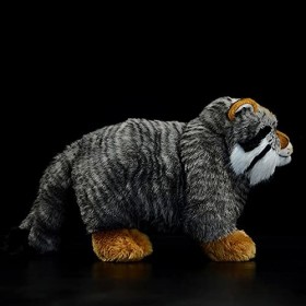 LEUYA Boucles doreilles Mignon Pallas Chat Peluche Peluche Jouet otocolobus Manul Felis Manul poupée Molle Simulation Animal