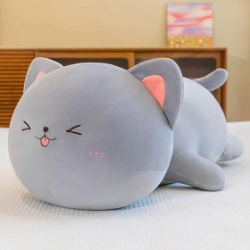 Mignon Géant Doux Chat en Peluche Oreiller Canapé Coussin Kawaii Peluche Jouet en Peluche Bande Dessinée Animal Poupée Mignon