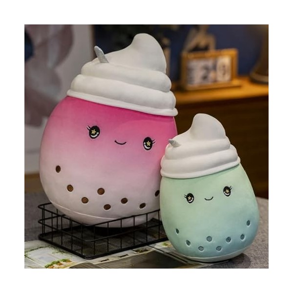 Créatif Crème Glacée Thé en Peluche Poupée De Lait Bulle Fruits Tasse À Thé Oreiller Canapé Coussin Enfants Jouets Cadeaux D’