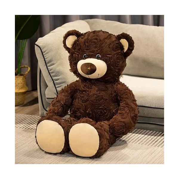 KiLoom Grand Ours en Peluche Animal Peluche Jouets poupées Rose Robe Tissu Confortable et sûr rempli Plein Cadeaux d’Annivers