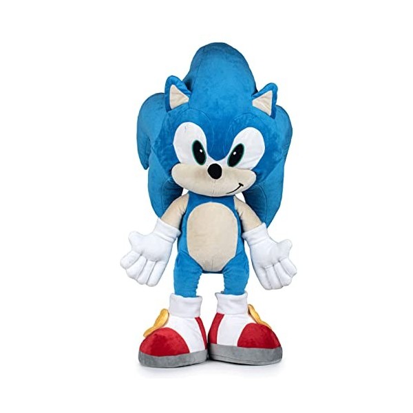 Play by Play Peluche Sonic El Hérisson 100 cm Peluche Sonic Géante XXL Sonic The Hedgehog 100 % Original Idéal pour tous les 