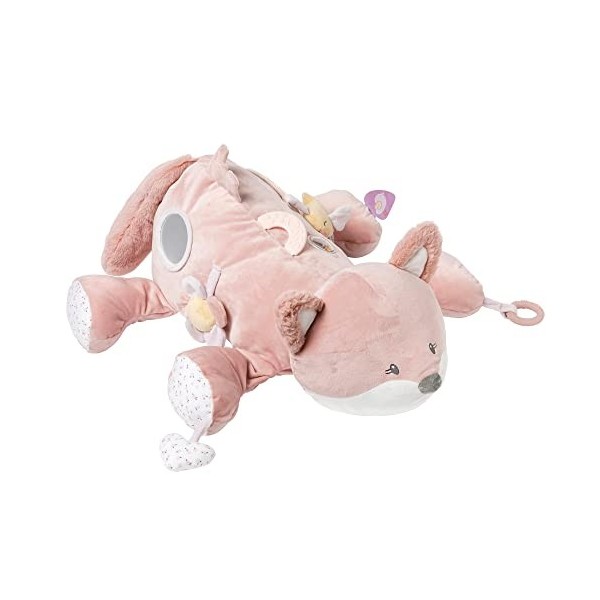 Nattou Peluche dActivité Alice Le Renard, en Polyester, avec différentes Activités, env. 60 cm, Alice et Pomme, Rose