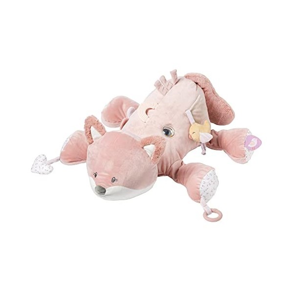 Nattou Peluche dActivité Alice Le Renard, en Polyester, avec différentes Activités, env. 60 cm, Alice et Pomme, Rose