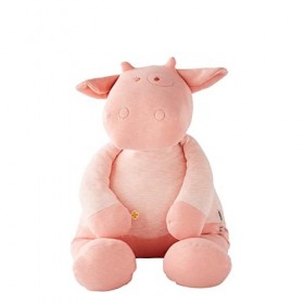 Noukies - Doudou Enfant - Peluche Géante Lola - Doudou Coton Bio - Taille Adaptée aux Enfants 70 cm 
