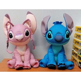 Disney Stitch & Angel XXL avec Son Original du Film Peluche Peluche 51 cm en Peluche