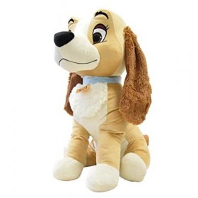 PTS Peluche Lady Lilly 60cm XXL Chein du La Belle et Le Clochard Lady and The Tramp Original Official Disney Peluche